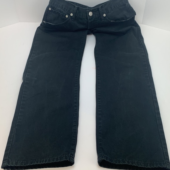 Levi’s 551 Black Denim Button Fly Straight Leg Jeans W30 - Picture 11 of 16